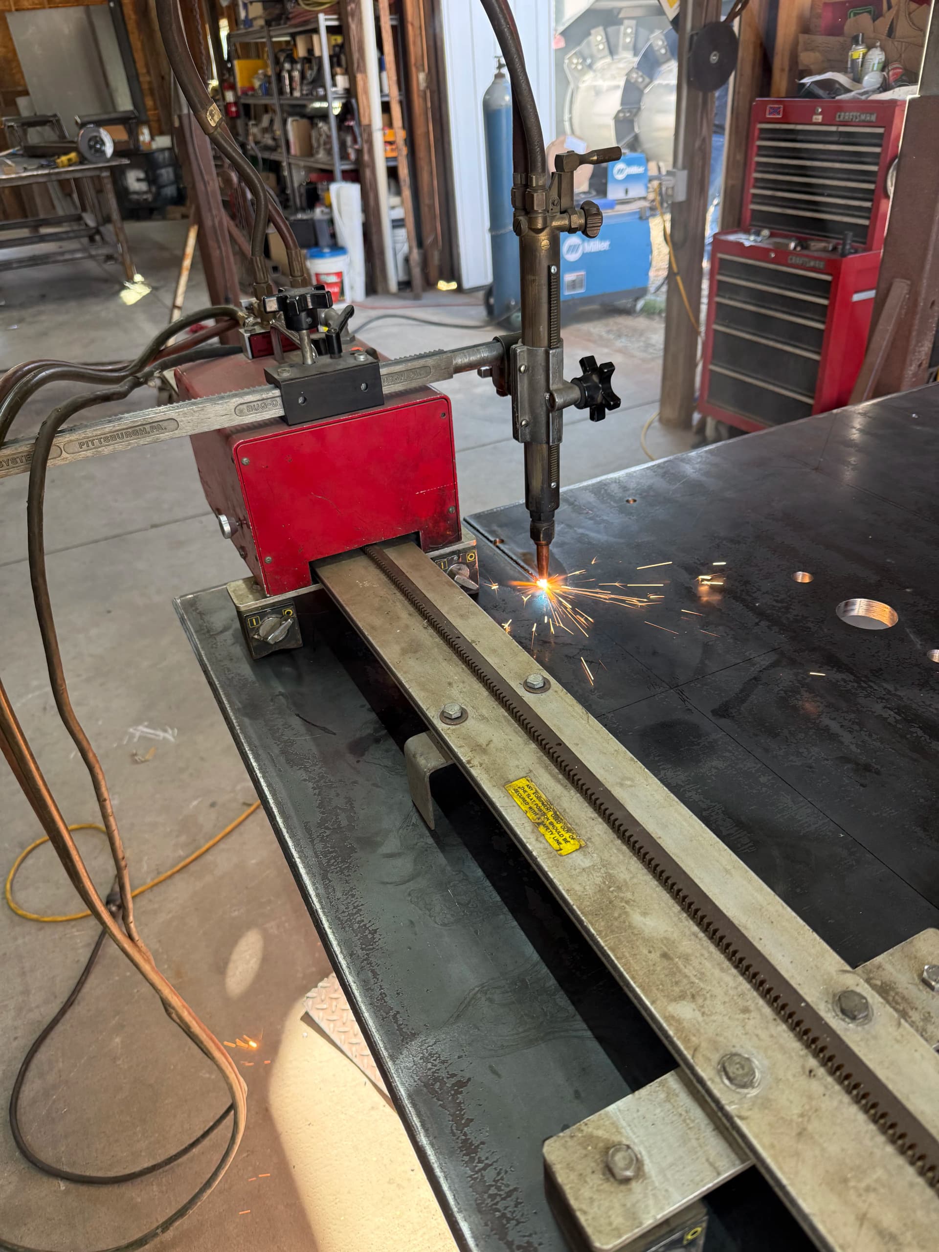 Gallery photos for Custom Hitch Plates Cut for Goodwin Logging Road Tractors: Image #1