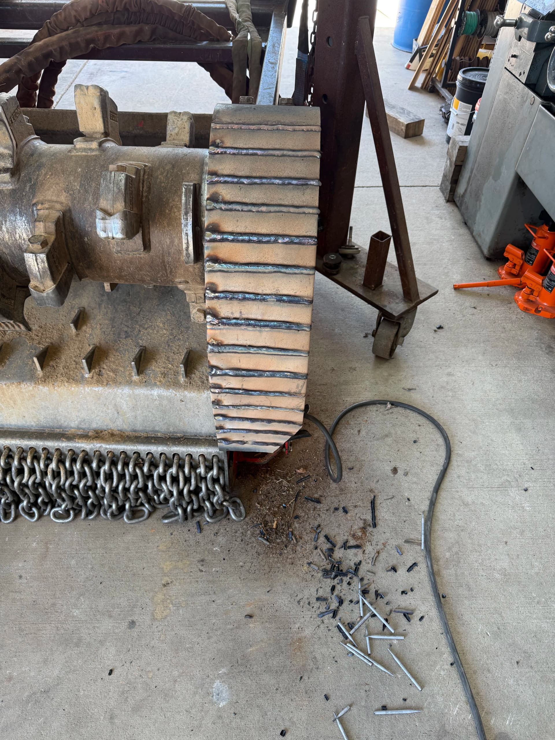 Gallery photos for Hard Facing Wear Pads on a Fecon Mulching Head for Keeter Land Management: Image #1